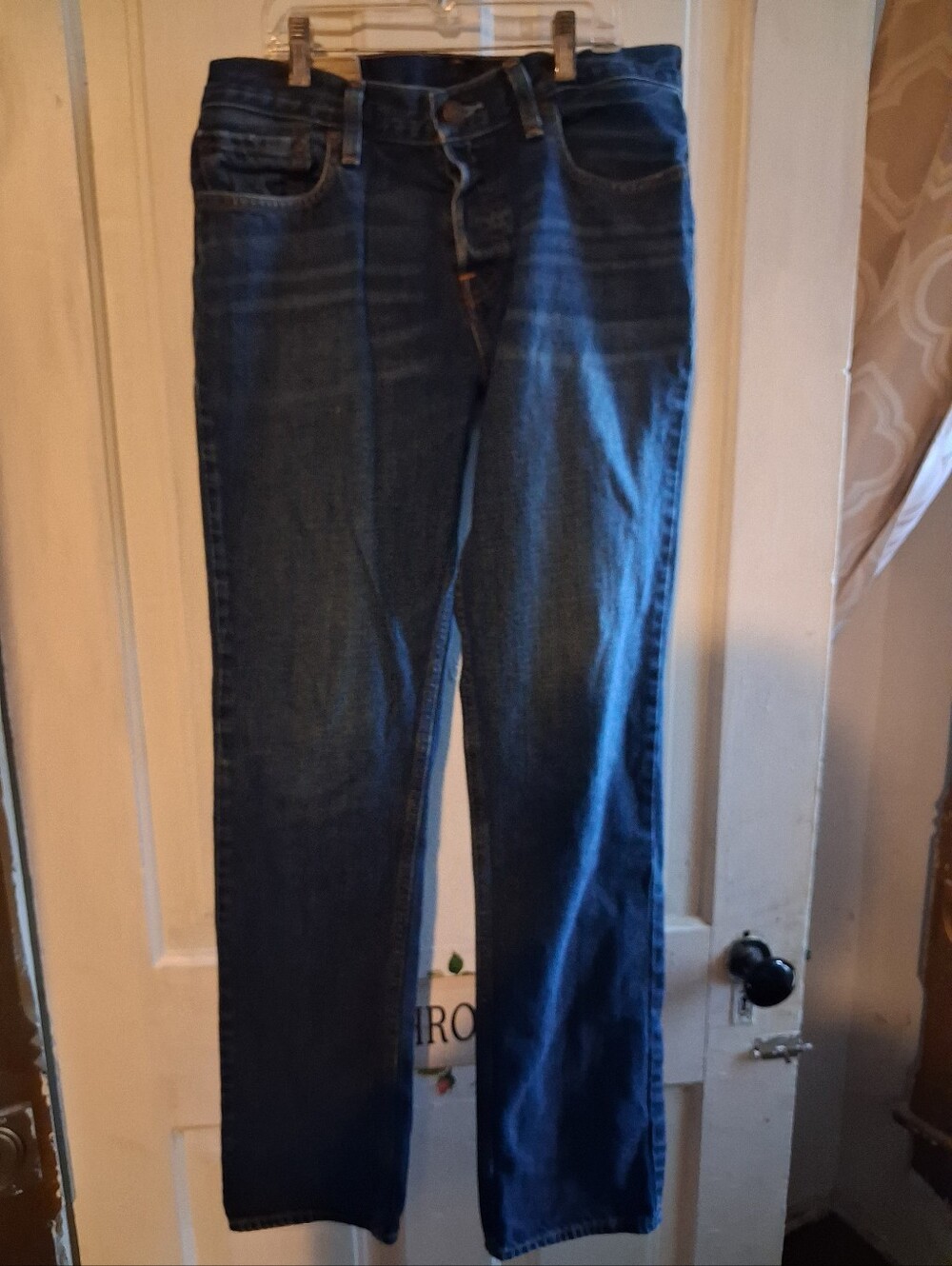 Hollister Classic Straight-Leg Dark Blue Jeans 32x32